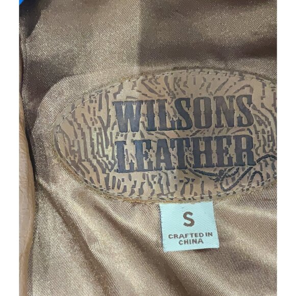 Vtg Wilsons Leather Beaded Paisley Blazer Leather Jacket | Boho Coastal Cowgirl - Picture 12 of 14